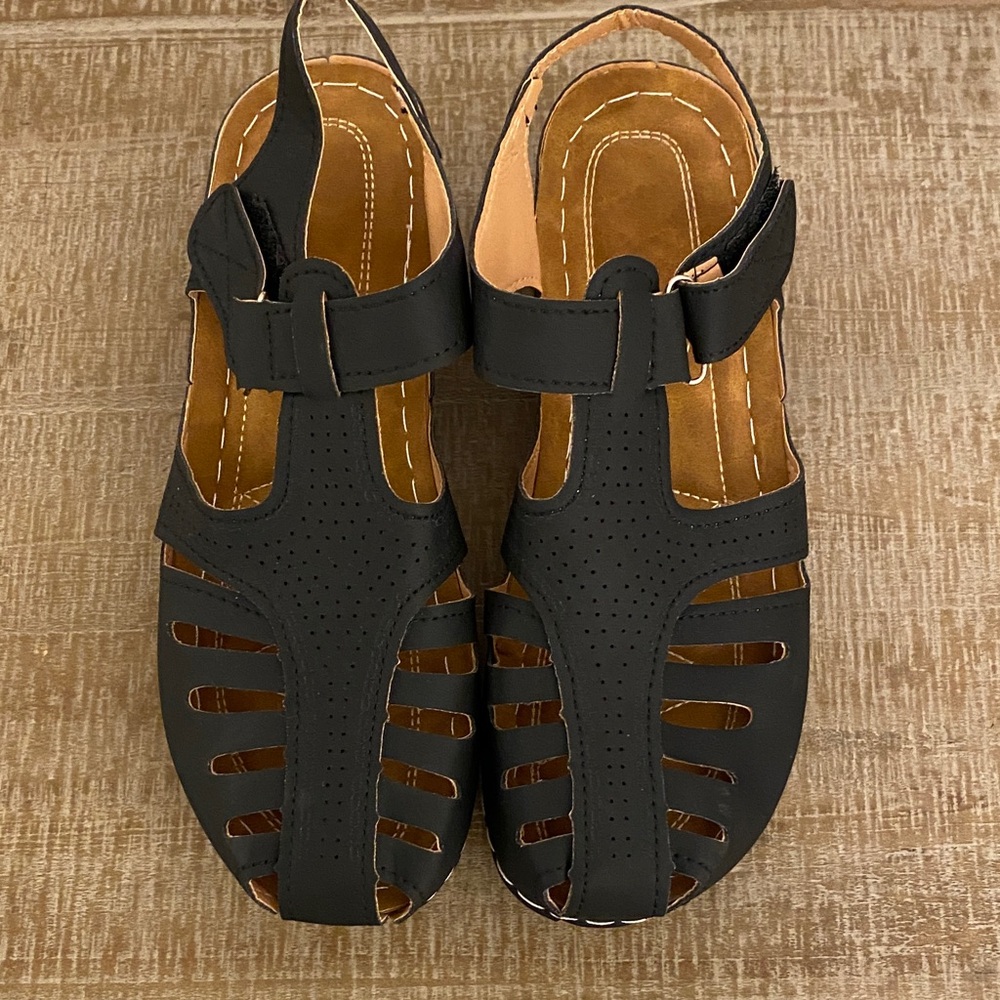 Black Strappy Sandals